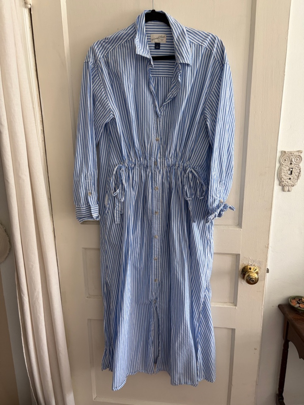 Universal Thread Blue and White Striped Maxi Dress